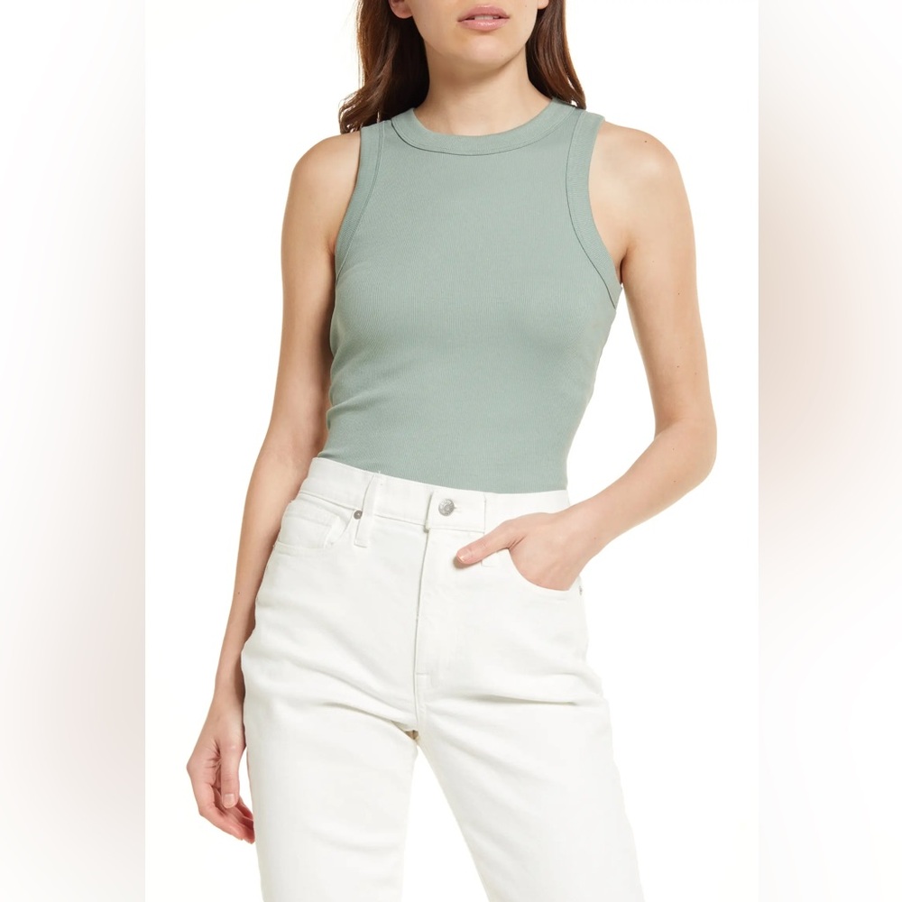 Madewell Brightside Tank Top in Frosted Willow